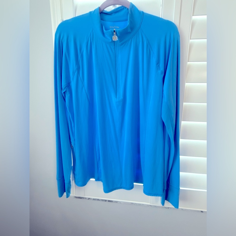 Lilly Pulitzer Luxletic Blue Zipper Jacket